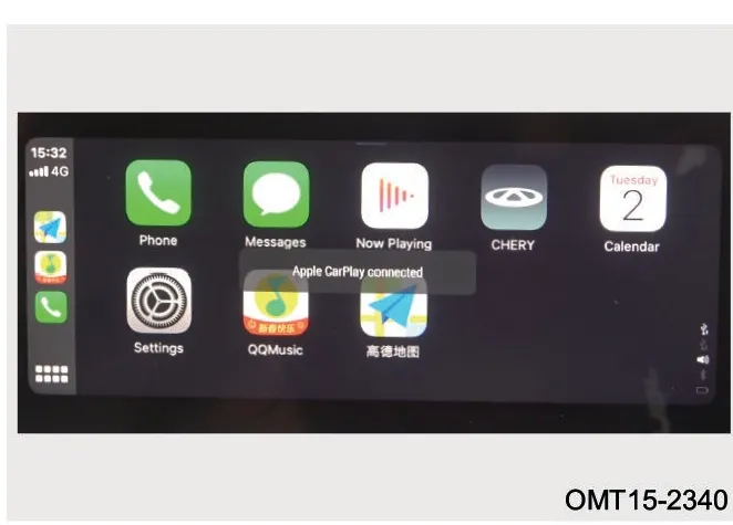 رابط کاربری Apple CarPlay در صفحه نمایش خودرو