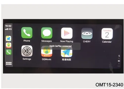 رابط کاربری Apple CarPlay در صفحه نمایش خودرو