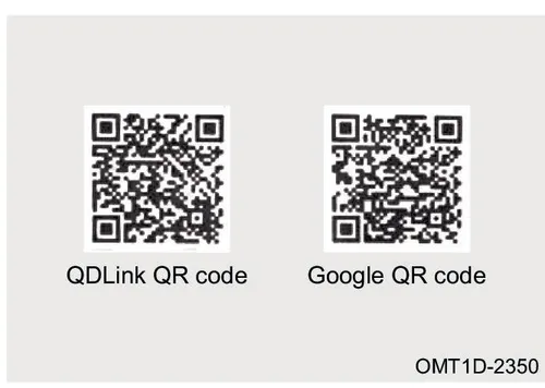کدهای QR برای دانلود نرم‌افزار QDLink و Google QR code