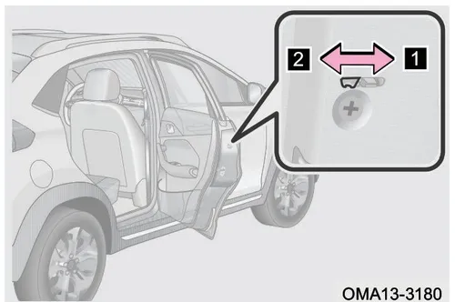 محل و نحوه عملکرد زبانه قفل کودک درب عقب X33 کراس CVT