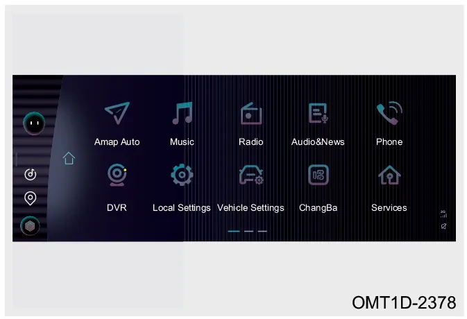 صفحه برنامهها و آیکون تلفن