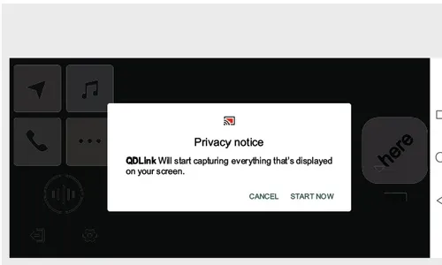 تصویر پیغام Privacy notice در اپلیکیشن موبایل برای تایید دسترسی