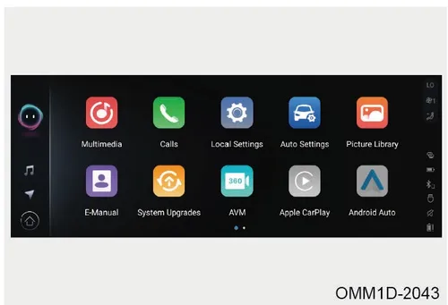 منوی سیستم صوتی و آیکون Apple CarPlay