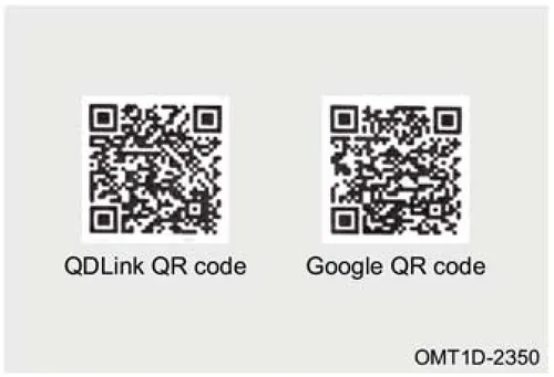 دو عدد QR کد برای دانلود نرمافزار QDLink