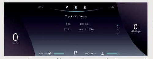 صفحه نمایش اطلاعات رانندگی