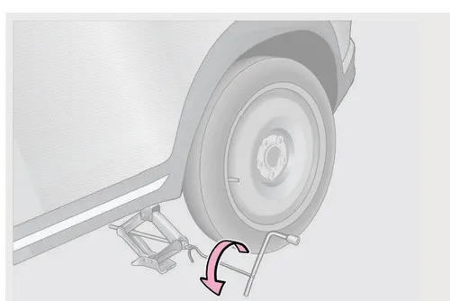 نحوه پایین آوردن خودرو با جک در X33 کراس CVT