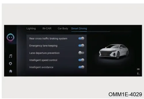 تنظیمات Smart Driving و Intelligent Avoidance در نمایشگر آریزو 8 (Z8)