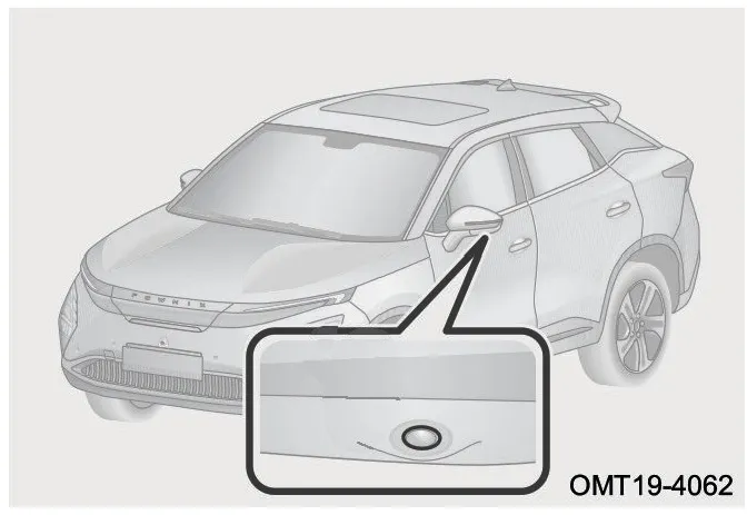 موقعیت نصب دوربینهای چپ و راست زیر آینههای بیرونی فونیکس FX EV