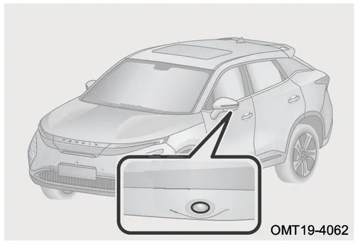 موقعیت نصب دوربینهای چپ و راست زیر آینههای بیرونی فونیکس FX EV