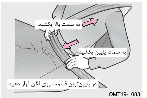 تصویر نحوه تنظیم و کشیدن کمربند ایمنی روی لگن فونیکس FX EV