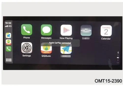 رابط کاربری Apple CarPlay روی مانیتور خودرو