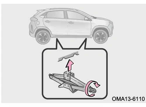 محل قرارگیری جک در زیر بدنه X33 کراس CVT