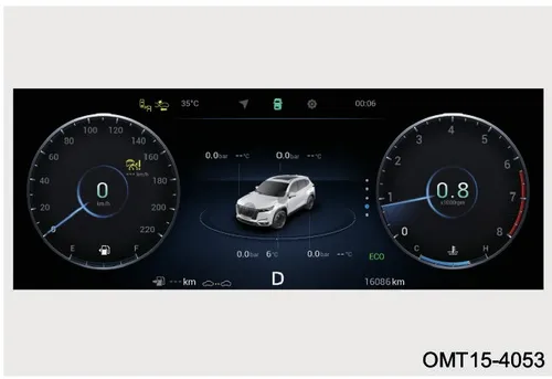 صفحه نمایش اطلاعات رانندگی و TPMS X77