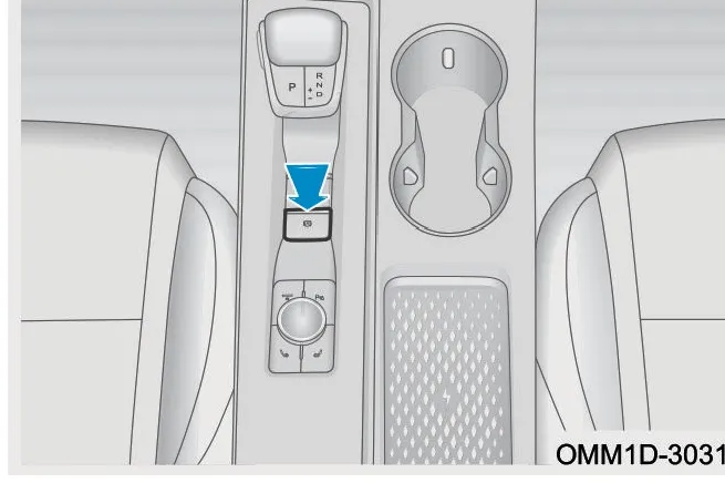 کنسول مرکزی و کلید AUTO HOLD