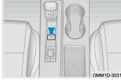 کنسول مرکزی و کلید AUTO HOLD