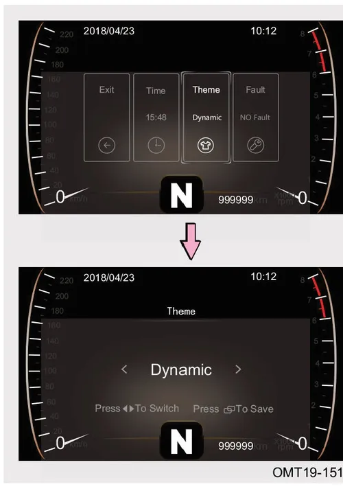 مراحل تنظیم پسزمینه — انتخاب Theme و Dynamic