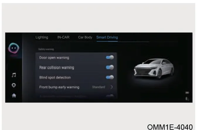 تنظیمات BSD و سیستمهای مرتبط در Smart Driving