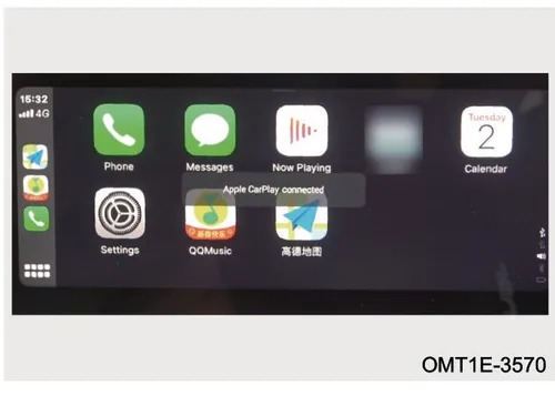 صفحه نمایش رابط کاربری Apple CarPlay