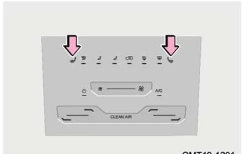 محل دکمههای گرمکن صندلی جلو X55 Pro Li روی پنل مرکزی
