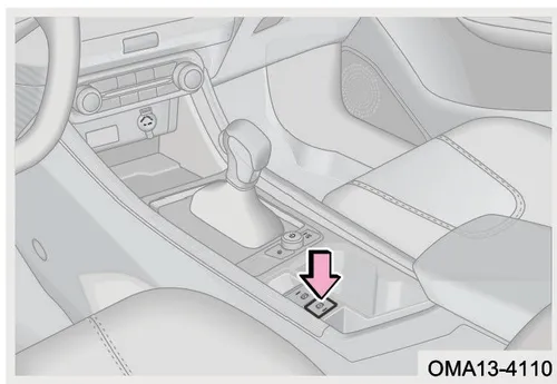 محل قرارگیری کلید AUTO HOLD در کنسول وسط خودرو