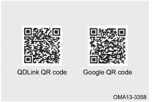 کدهای QR جهت اسکن و دانلود نرمافزار QDLink و گوگل