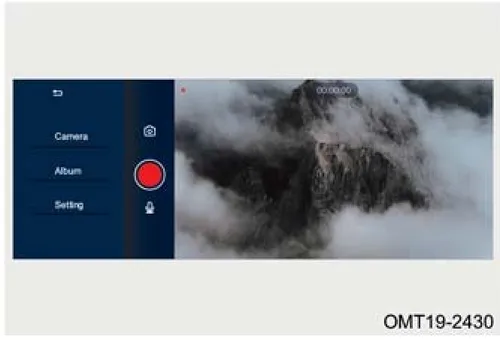 صفحه مانیتور و برنامه دوربین ثبت وقایع