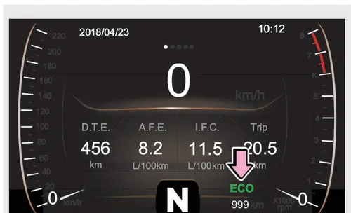 نمایشگر حالت ECO/SPORT
