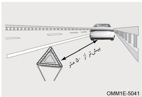 نحوه قرار دادن مثلث خطر در جاده و فواصل ایمنی