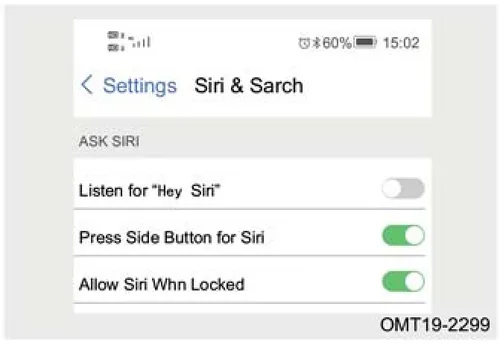 تنظیمات Siri & Search در گوشی آیفون