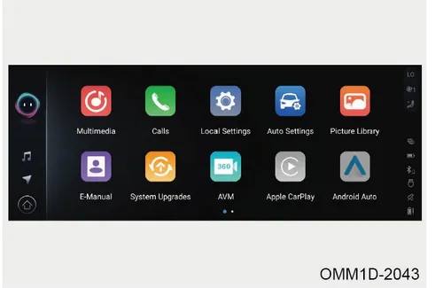 آیکون Android Auto در منوی برنامههای مانیتور