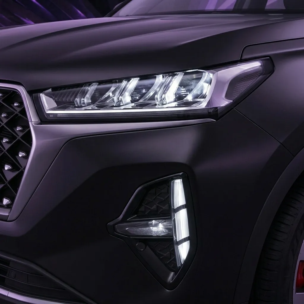 طراحی خارجی تیگو 7 پرو مکس AWD مدیران خودرو چراغ‌های LED